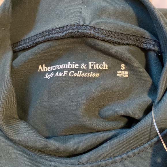 Abercrombie & Fitch green mock neck bodysuit - Picture 3 of 4